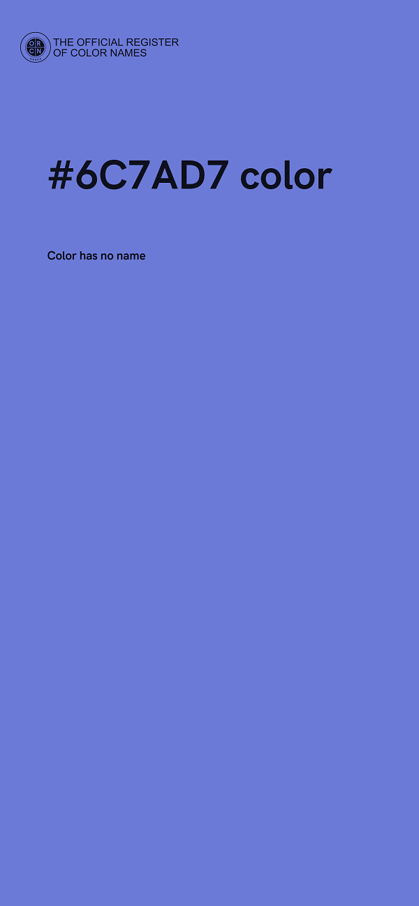 #6C7AD7 color image