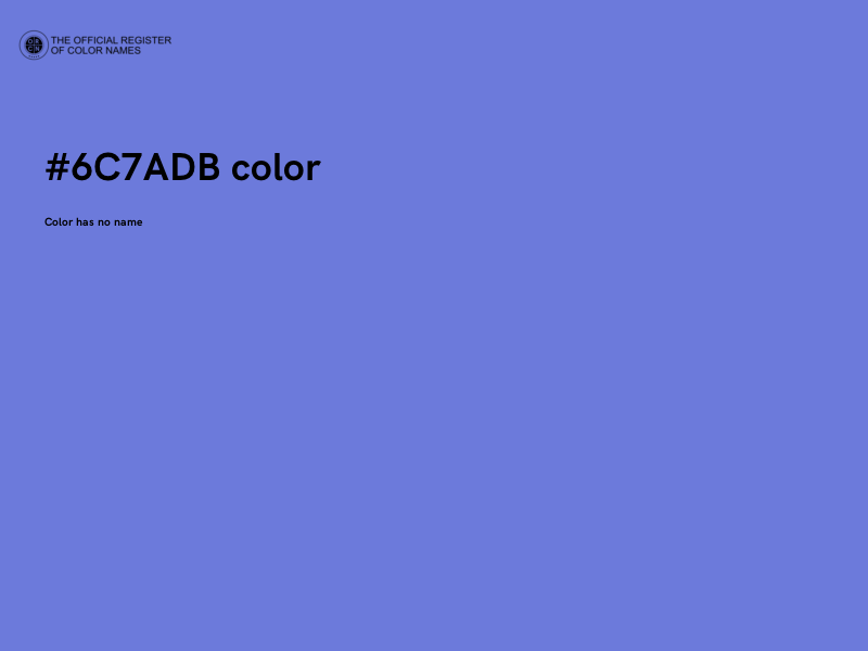 #6C7ADB color image