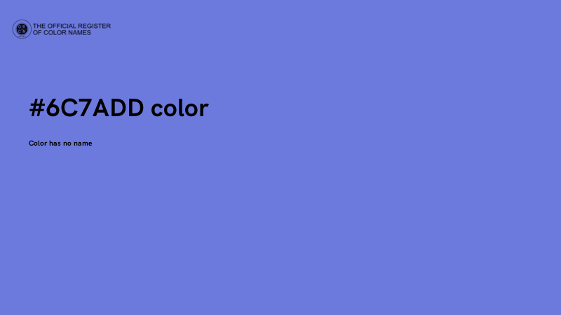 #6C7ADD color image