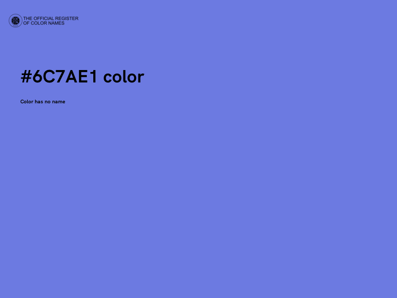 #6C7AE1 color image
