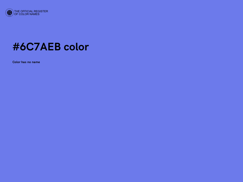 #6C7AEB color image