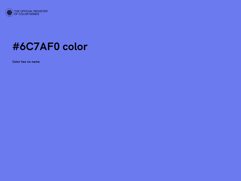 #6C7AF0 color image