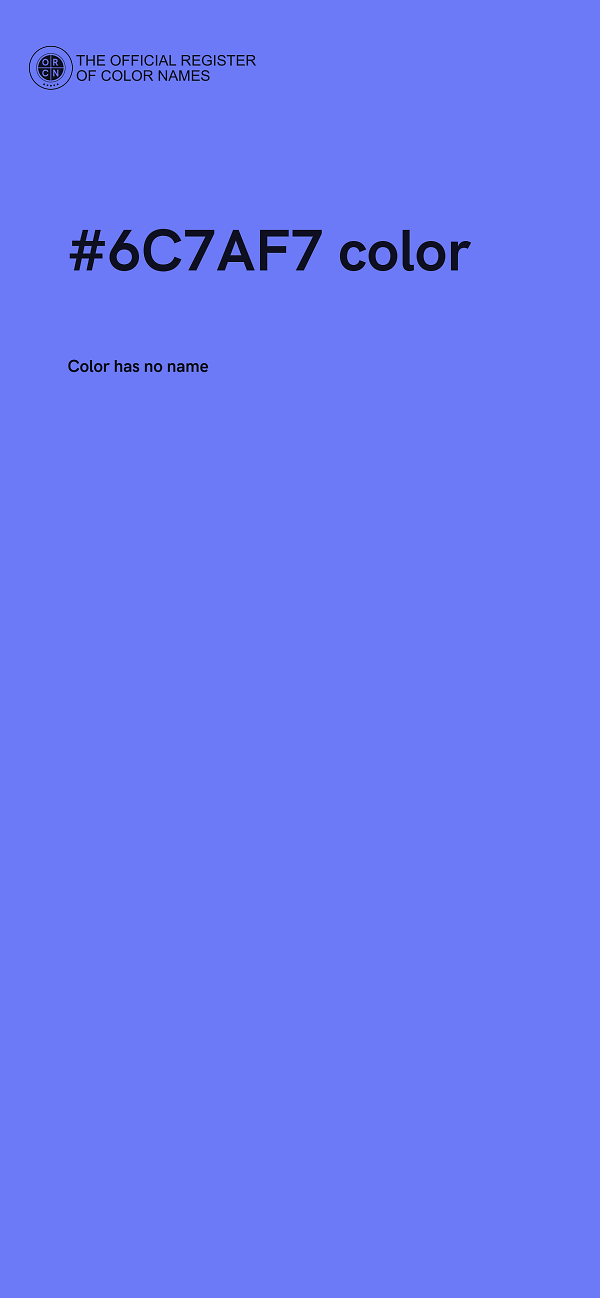 #6C7AF7 color image