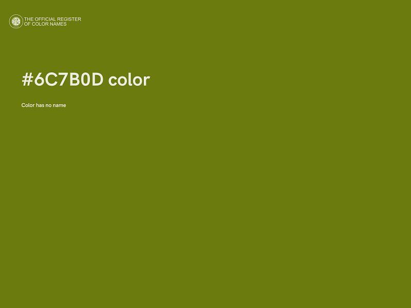 #6C7B0D color image