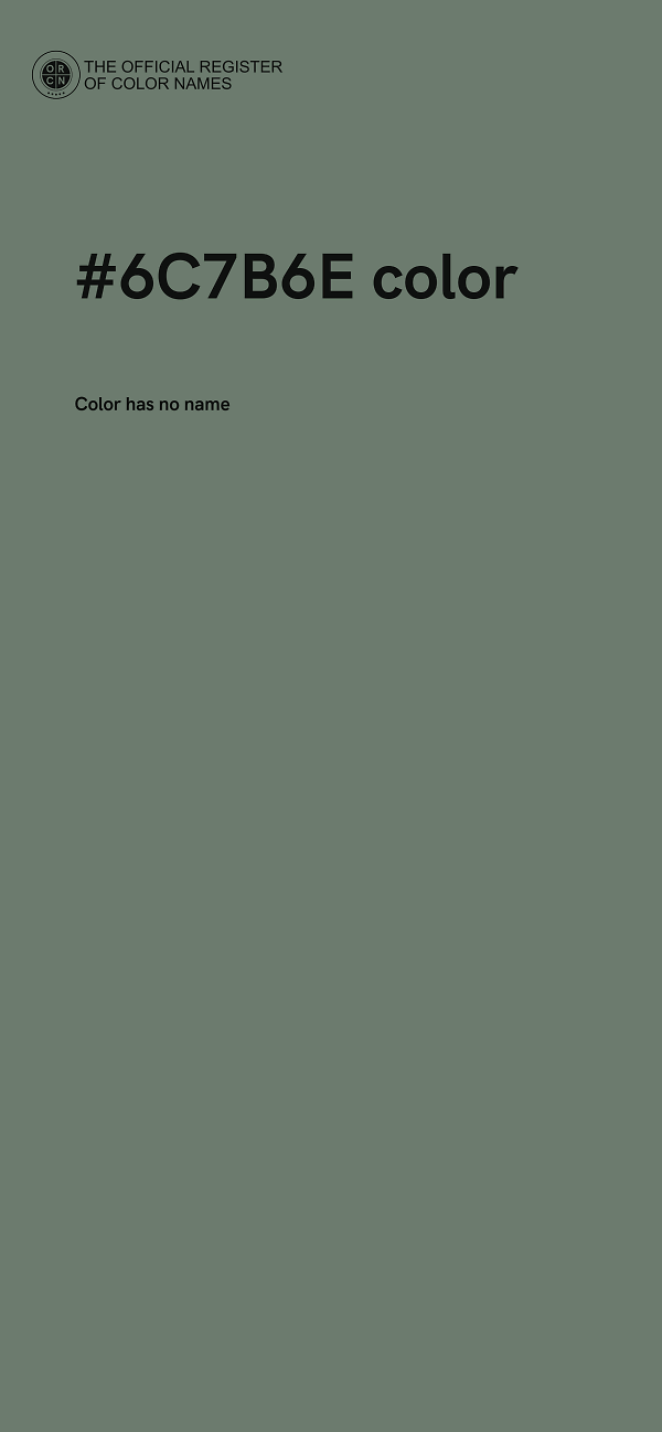 #6C7B6E color image