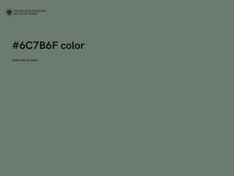#6C7B6F color image