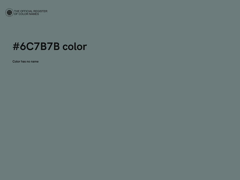 #6C7B7B color image