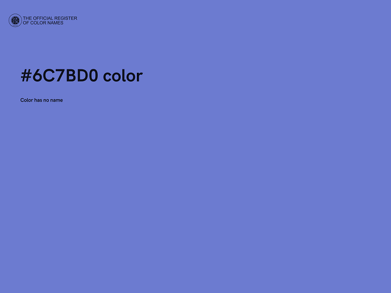 #6C7BD0 color image