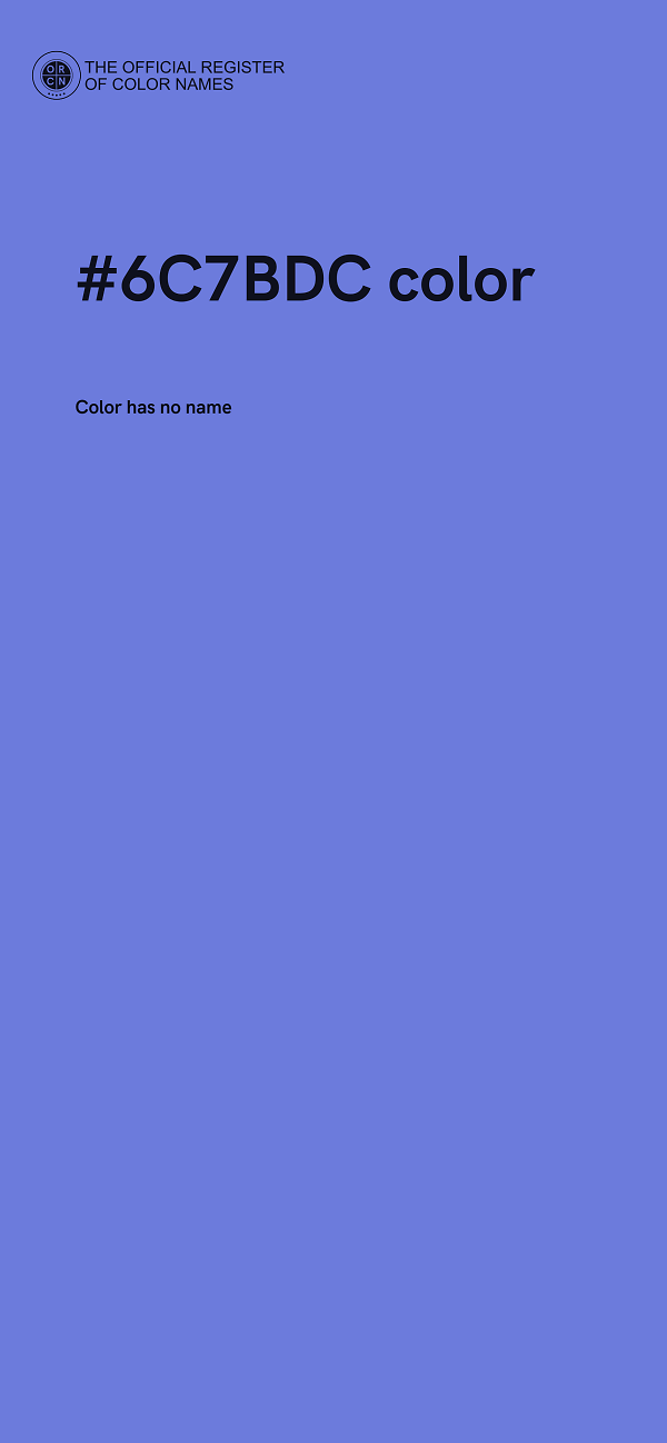 #6C7BDC color image