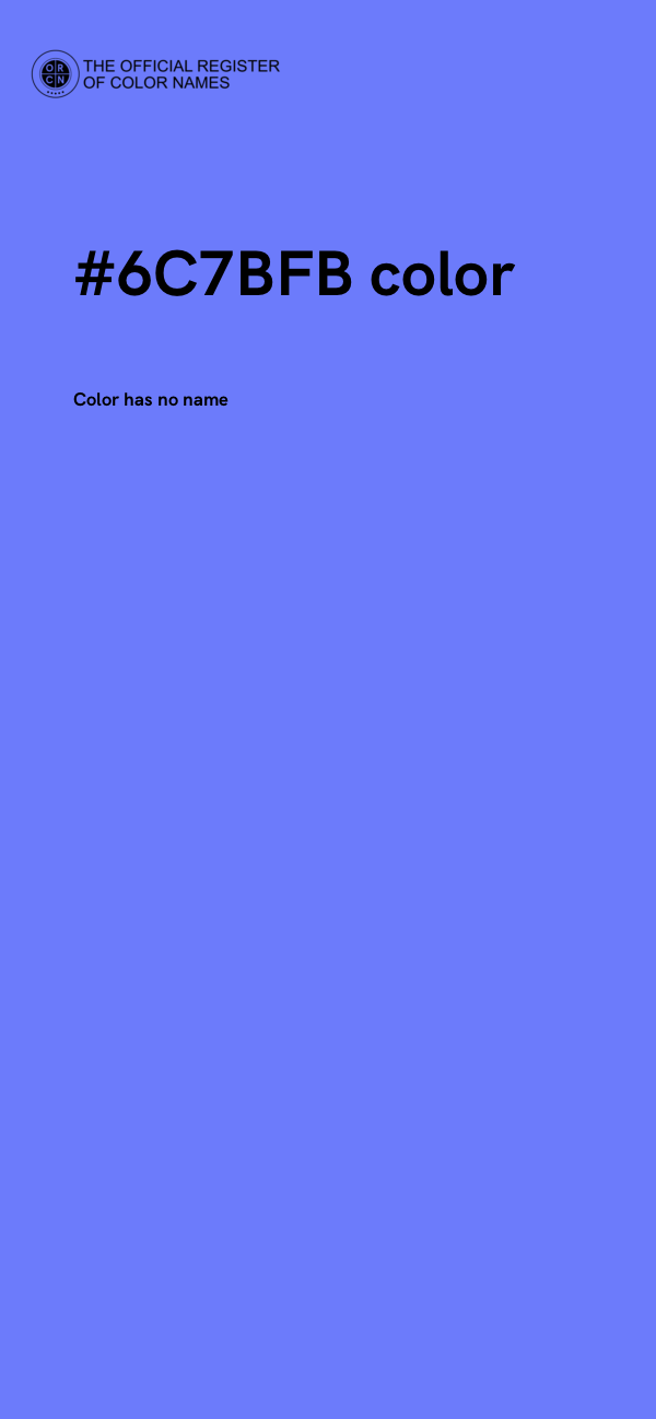 #6C7BFB color image