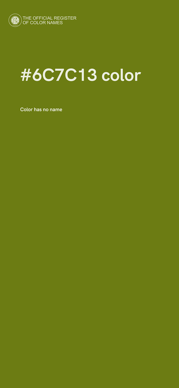 #6C7C13 color image