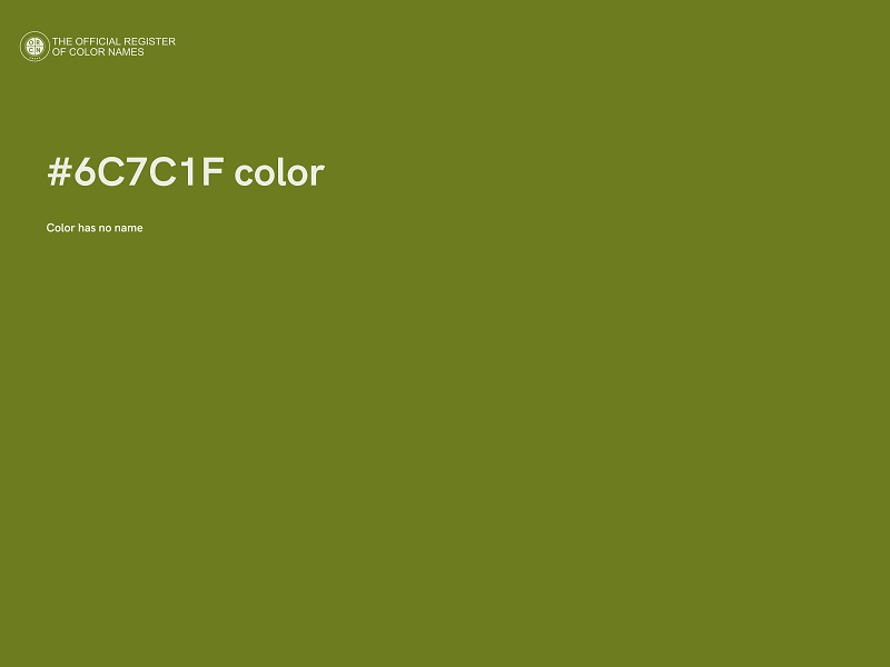 #6C7C1F color image