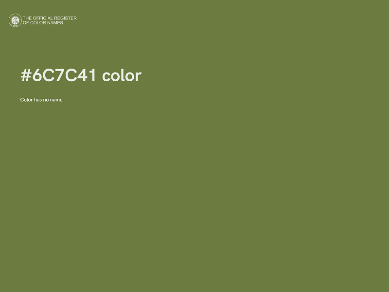 #6C7C41 color image