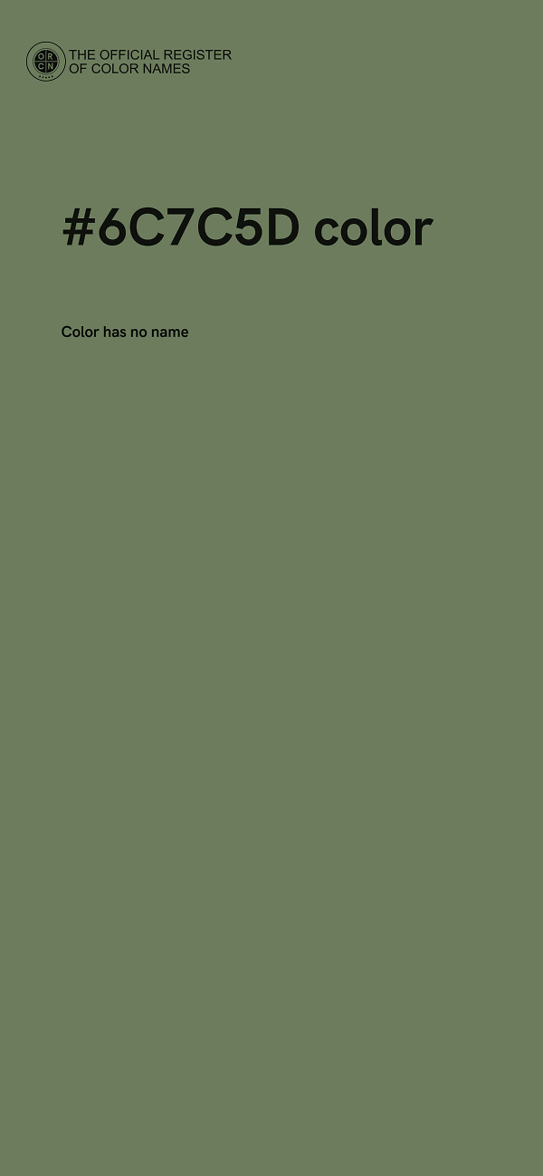 #6C7C5D color image