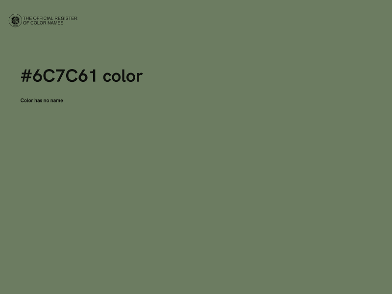 #6C7C61 color image