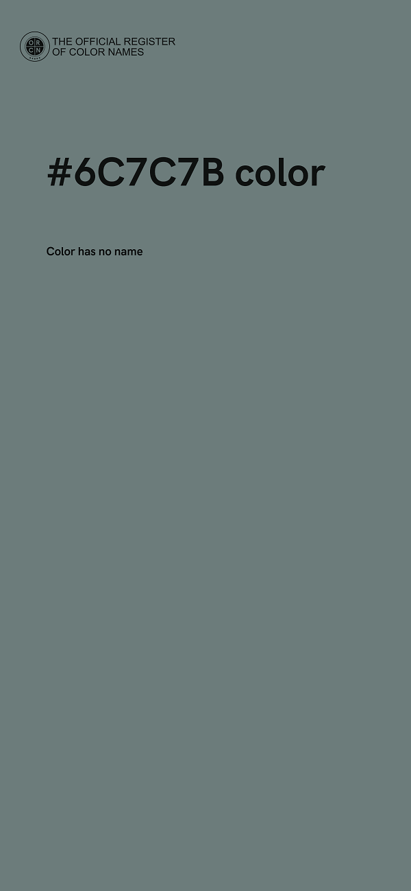 #6C7C7B color image