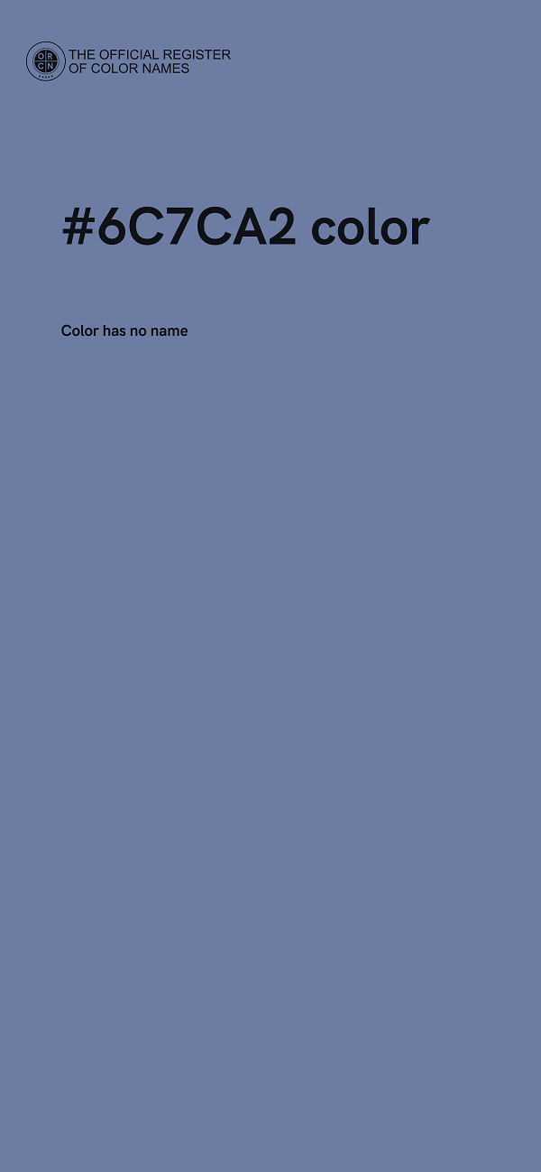#6C7CA2 color image