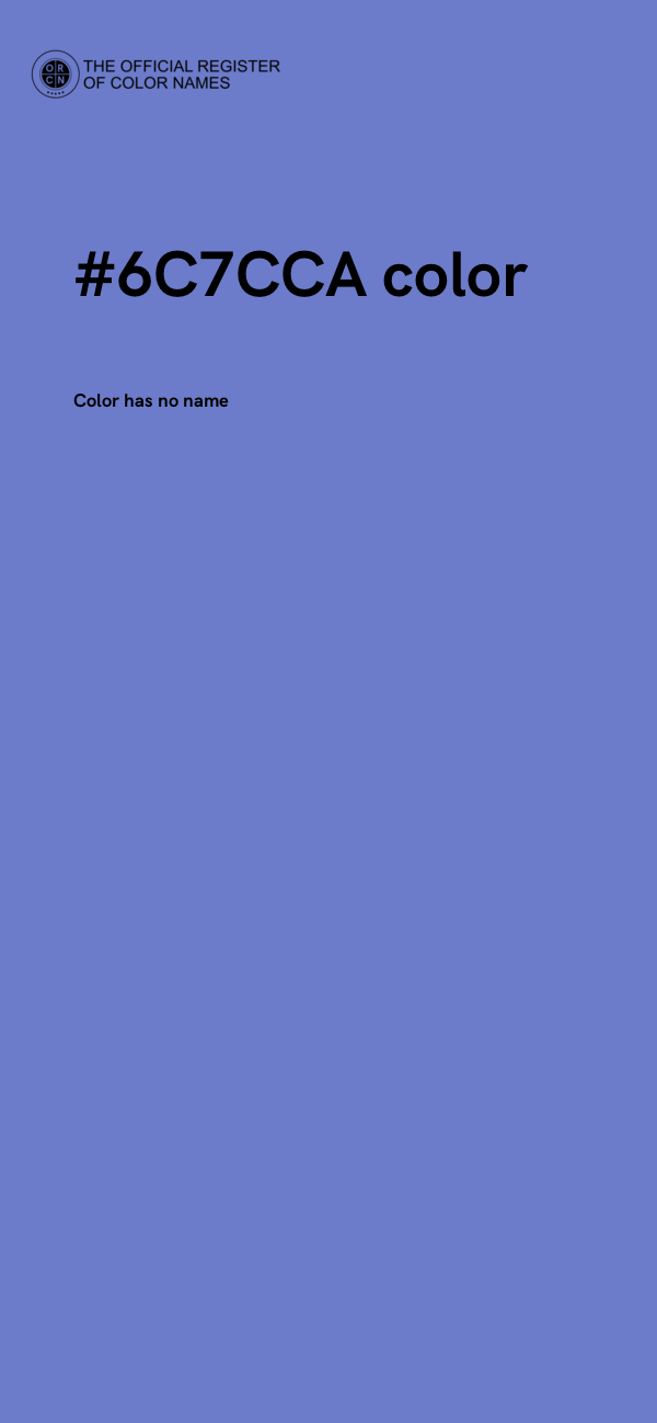 #6C7CCA color image