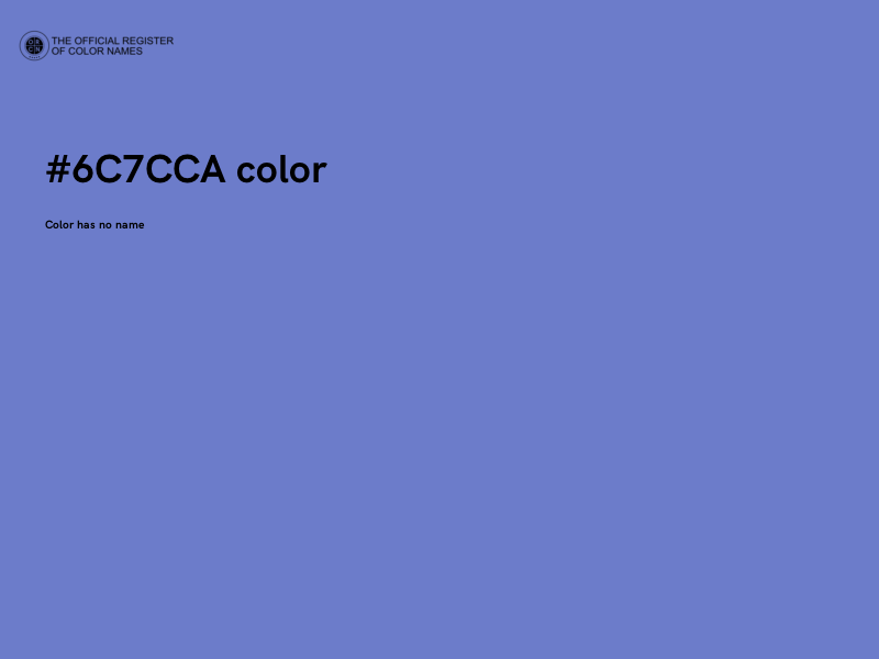 #6C7CCA color image