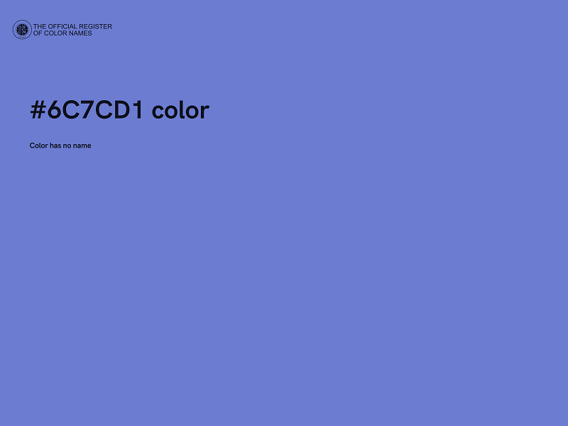 #6C7CD1 color image