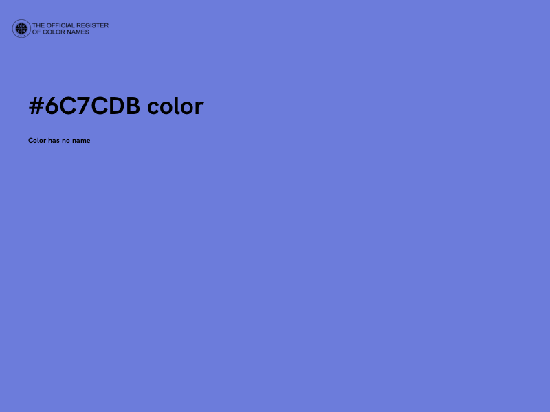 #6C7CDB color image