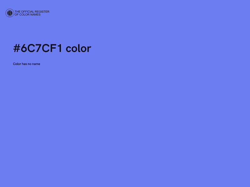 #6C7CF1 color image