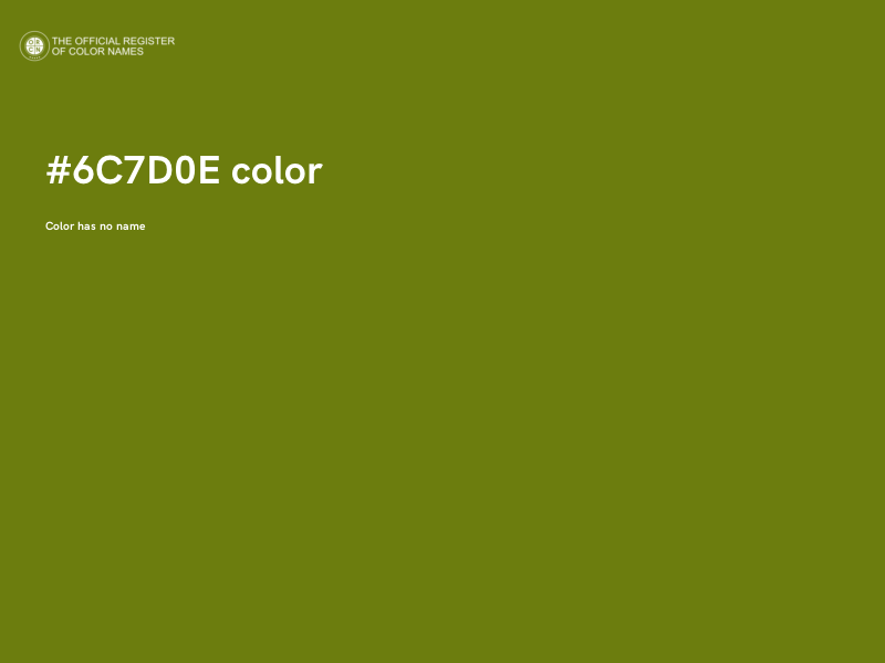 #6C7D0E color image