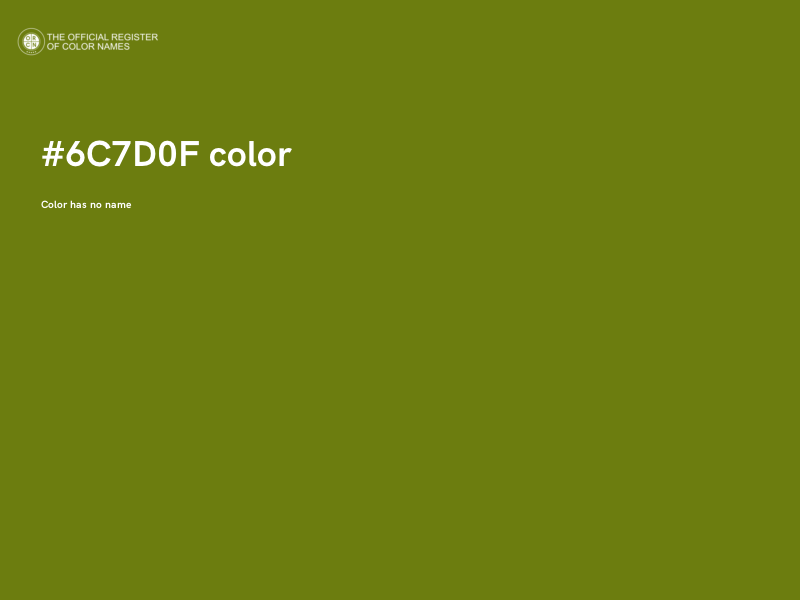 #6C7D0F color image