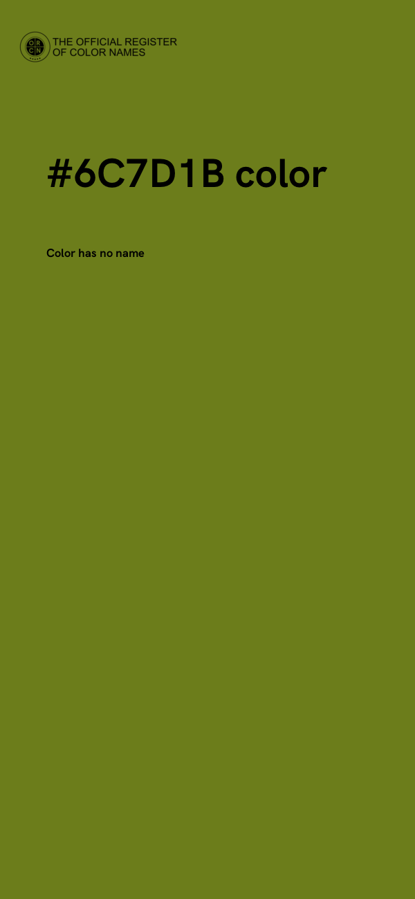 #6C7D1B color image