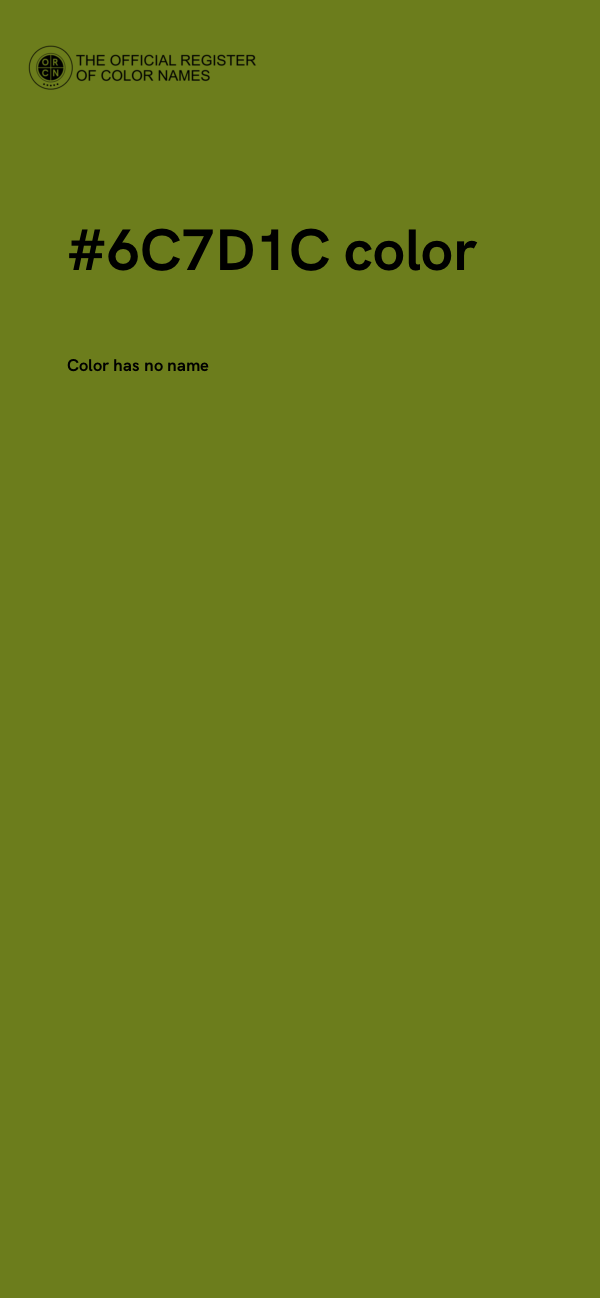 #6C7D1C color image