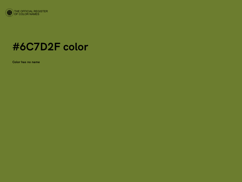 #6C7D2F color image