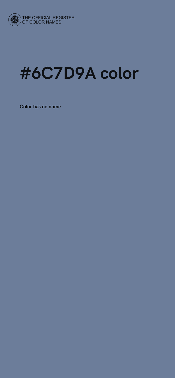 #6C7D9A color image