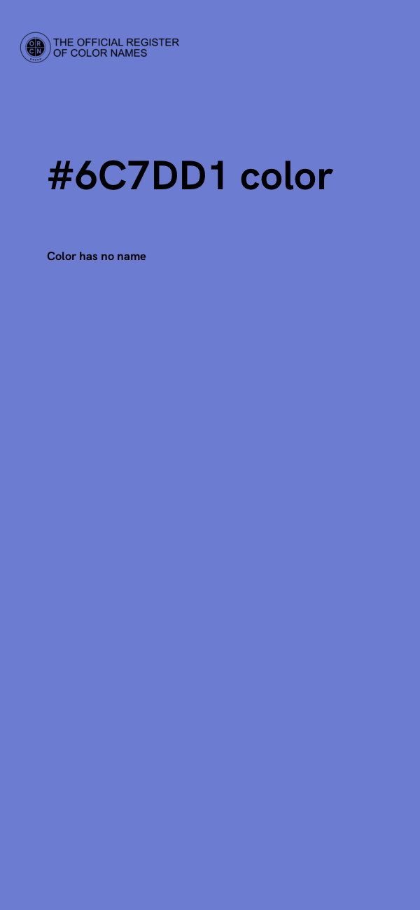 #6C7DD1 color image