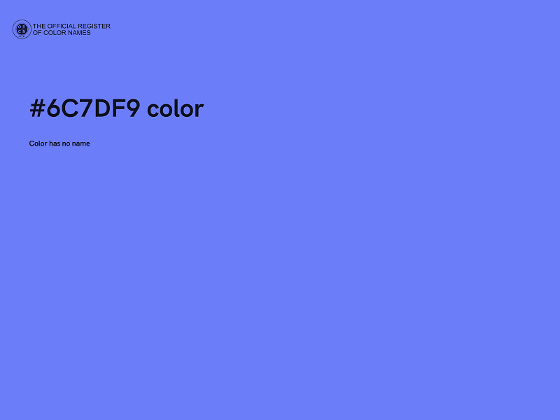 #6C7DF9 color image