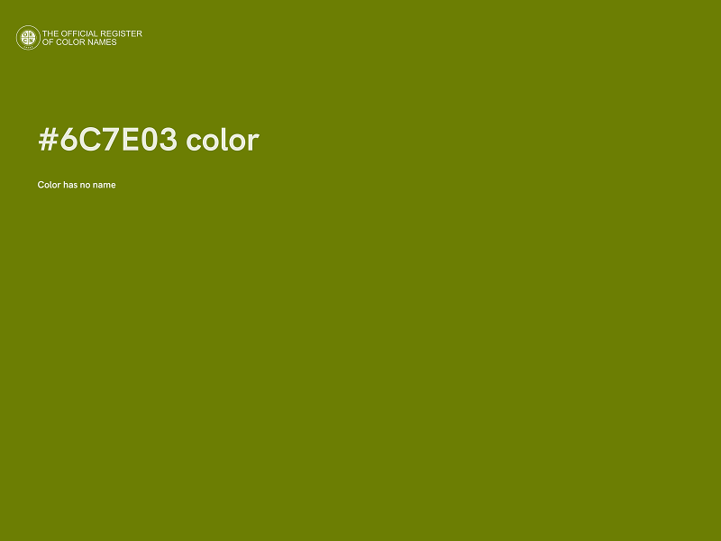 #6C7E03 color image