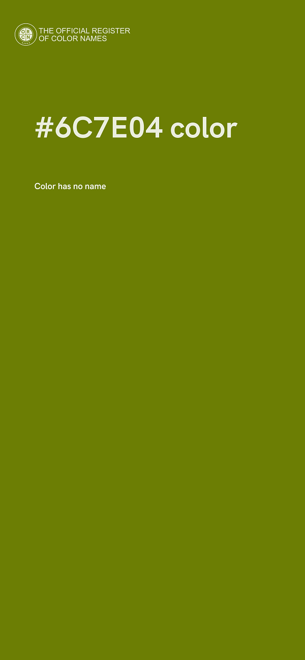 #6C7E04 color image