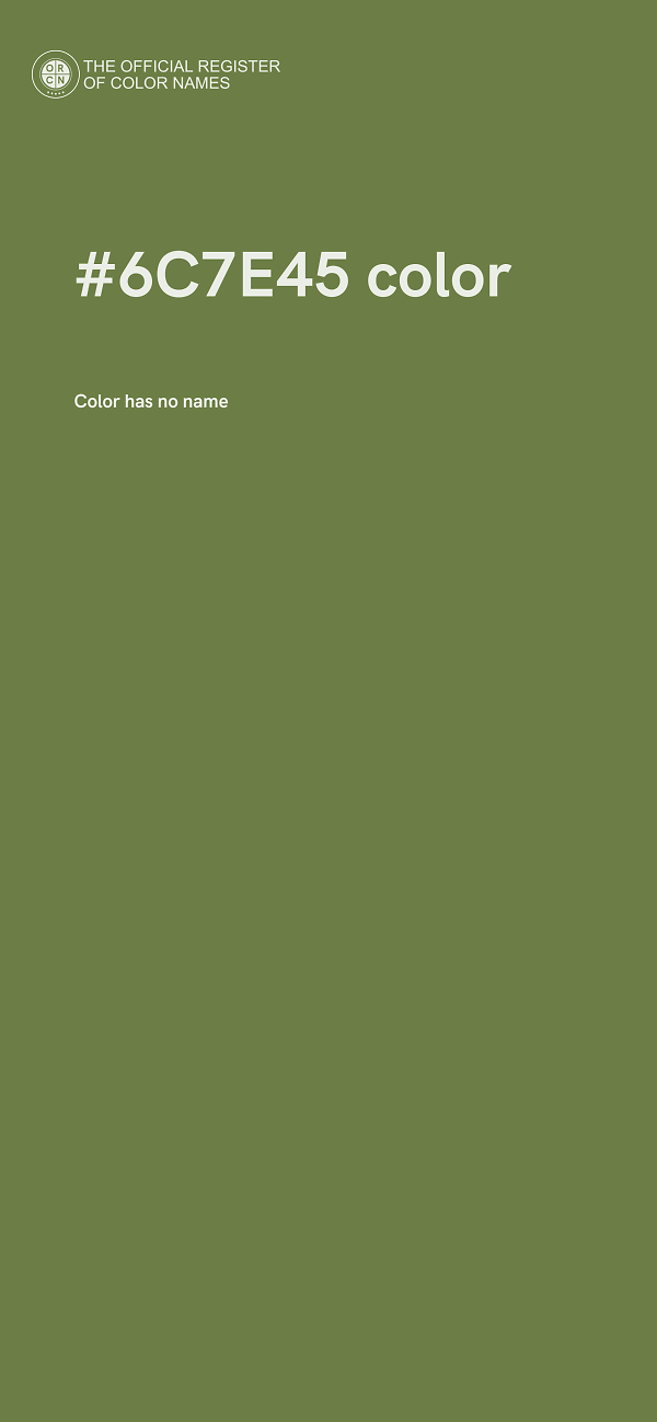 #6C7E45 color image