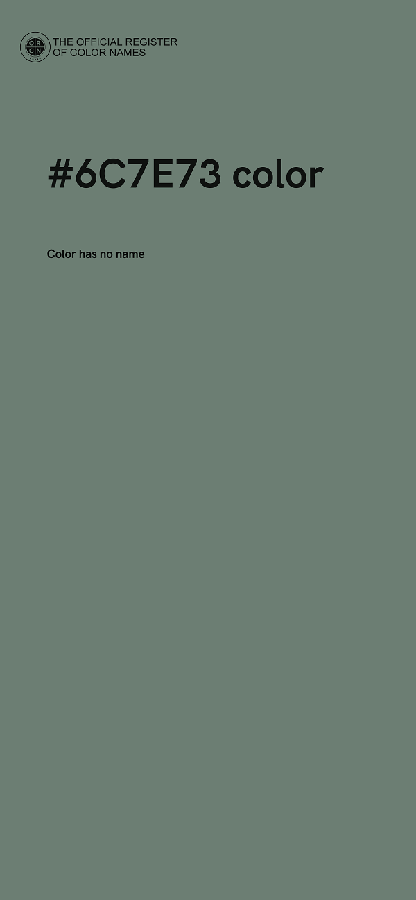 #6C7E73 color image