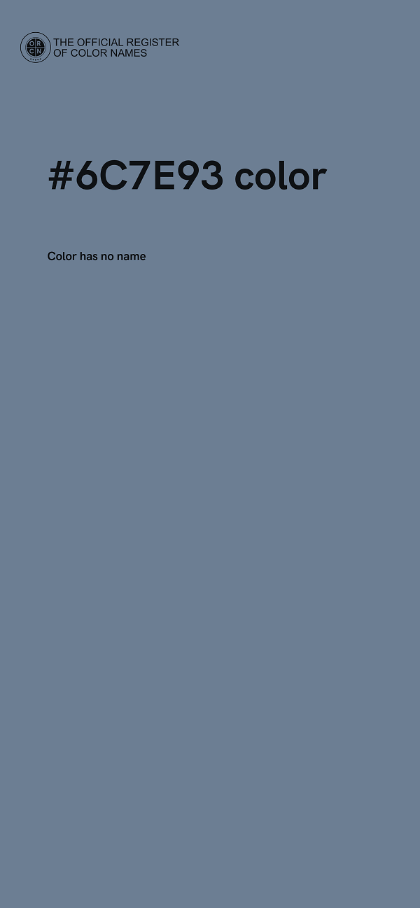 #6C7E93 color image