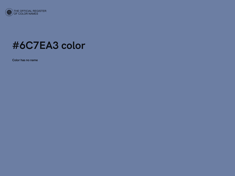 #6C7EA3 color image