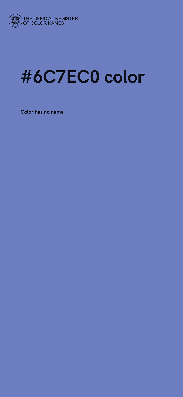 #6C7EC0 color image