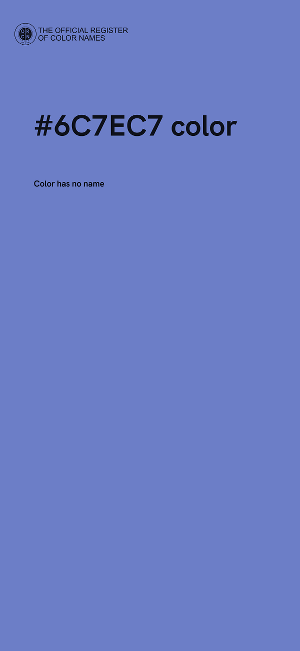 #6C7EC7 color image