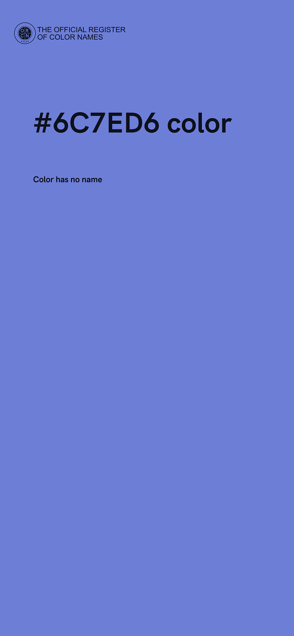 #6C7ED6 color image