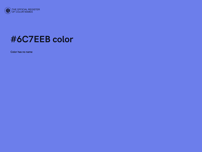 #6C7EEB color image