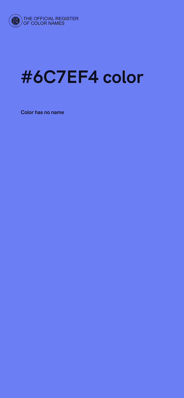 #6C7EF4 color image
