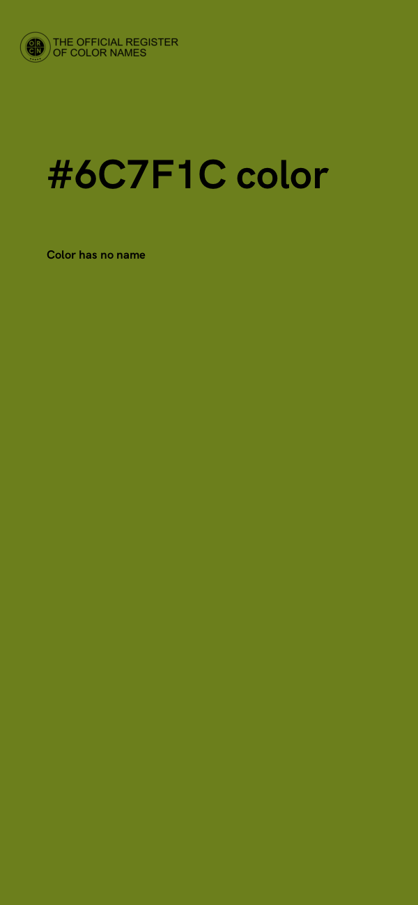 #6C7F1C color image