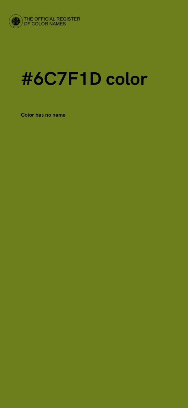 #6C7F1D color image