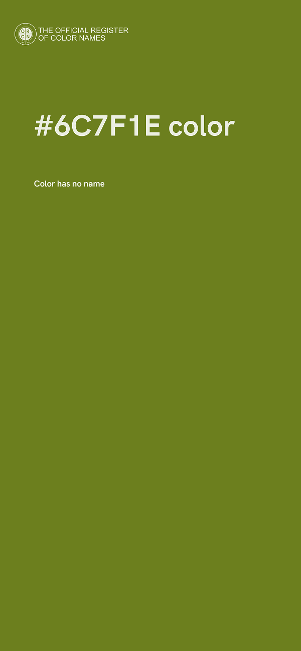 #6C7F1E color image