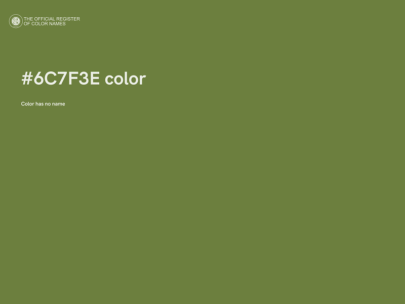 #6C7F3E color image