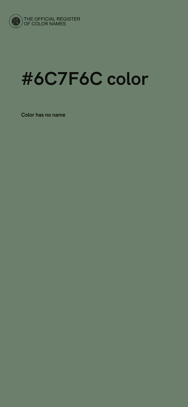 #6C7F6C color image